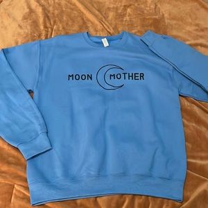 Free the Mother M blue Moon Mother sweatshirt , never worn